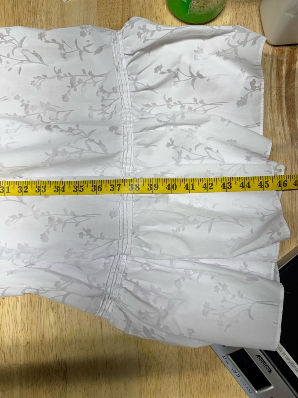 Eileen West Nightgown Medium White Cotton Floral Sleeveless Lace Trim Sleepwear - Picture 14 of 16